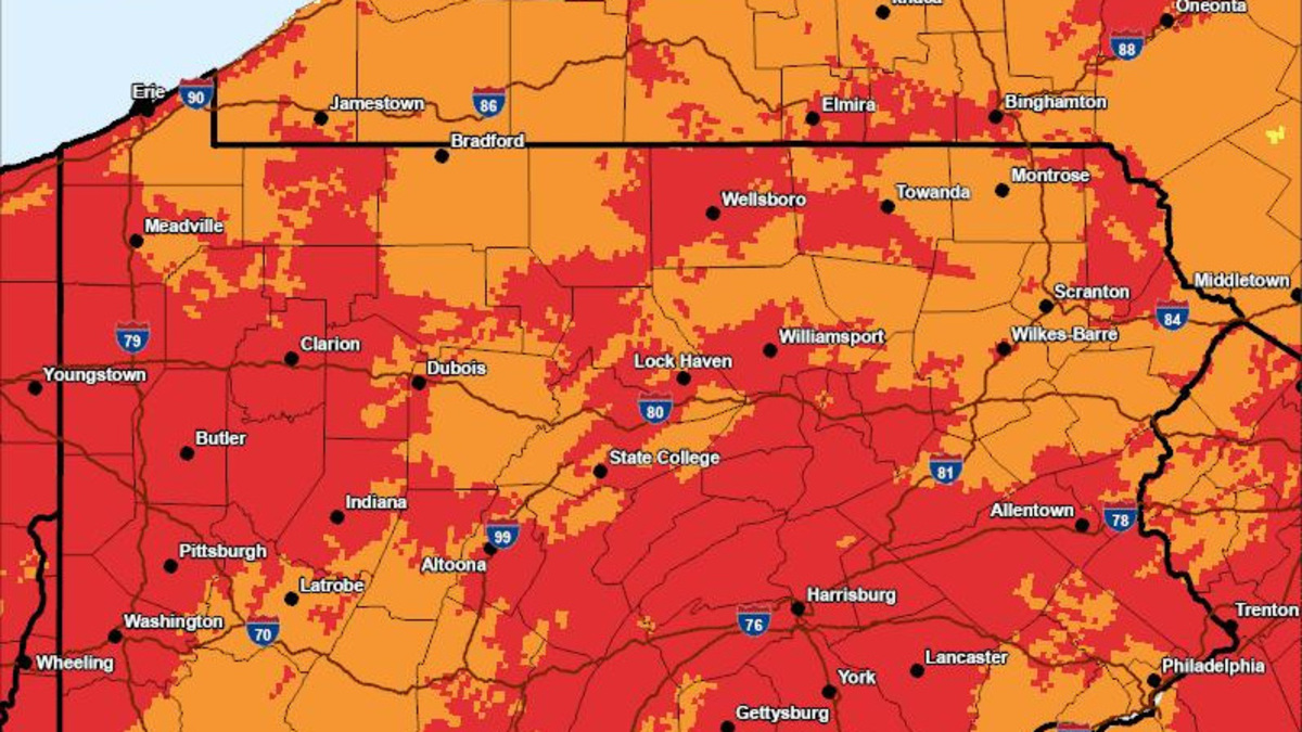 Pittsburgh will see high temperatures the week of July 13, with the heat set to peak on July 15, when the city will experience a major heat risk, according to the National Weather Service.