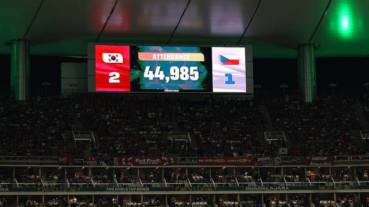  The official attendance at the Estadio Akron was 44,985. | Molly Darlington/Getty Images 