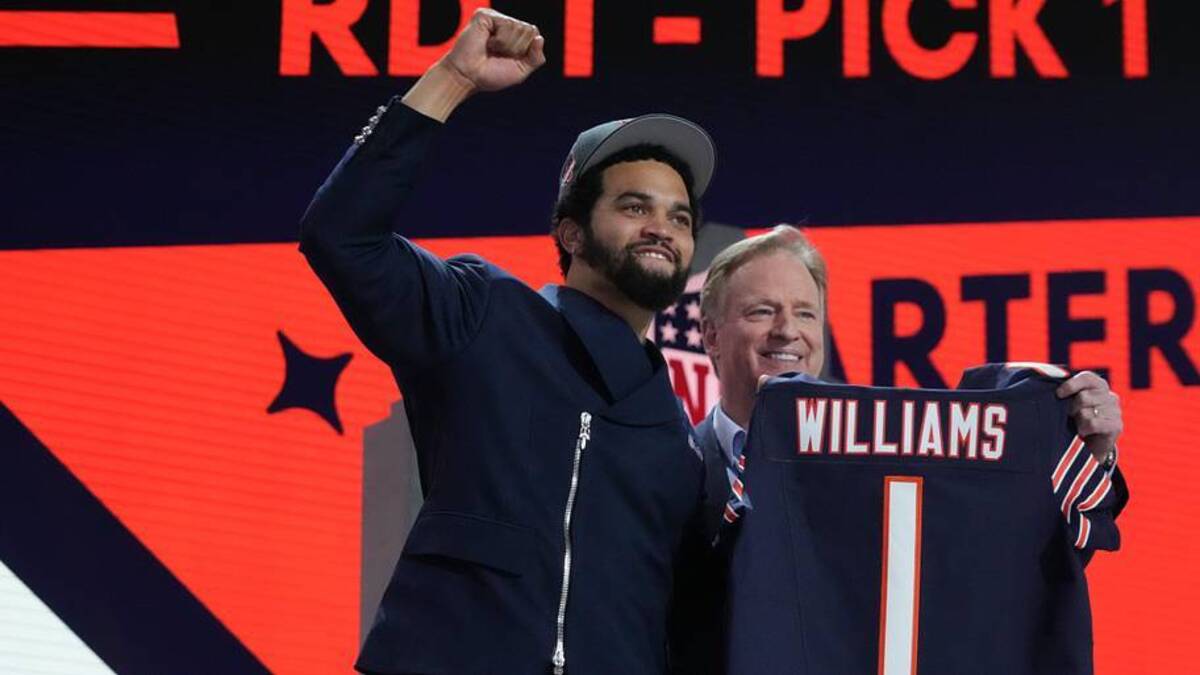  The Bears selected Caleb Williams with the No. 1 pick in 2024 | Kirby Lee-Imagn Images 