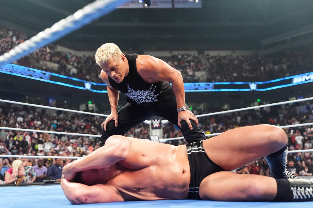  Cody Rhodes will defend the WWE Championship against Gunther at Clash in Italy. Getty Images