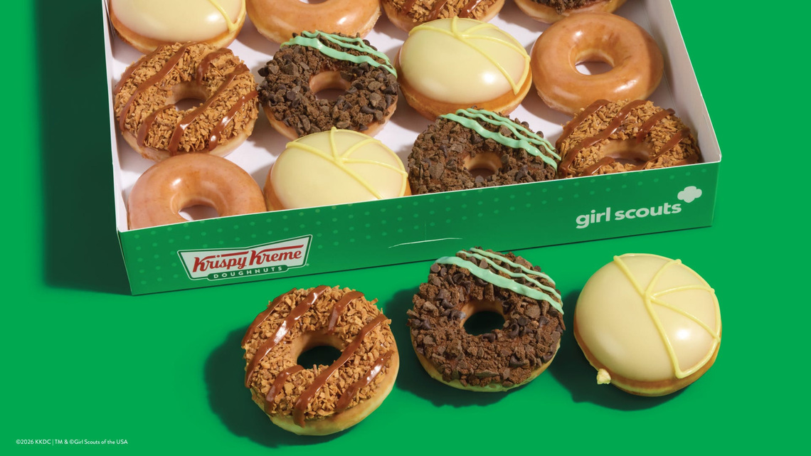 Krispy Kreme to drop Girl Scout Cookie-inspired doughnuts. See lineup 
