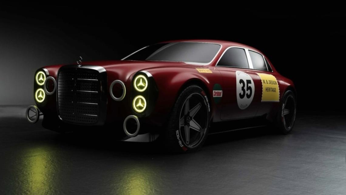 Mercedes Reimagines Its Wildest Race Car as a Modern Luxury Sedan