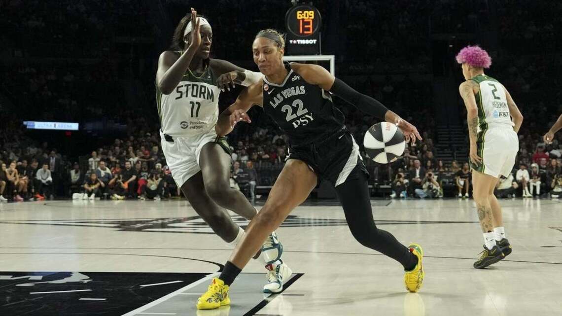 Aces' A'ja Wilson, after historic night, takes aim at Fire  