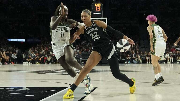 Aces' A'ja Wilson, after historic night, takes aim at Fire  