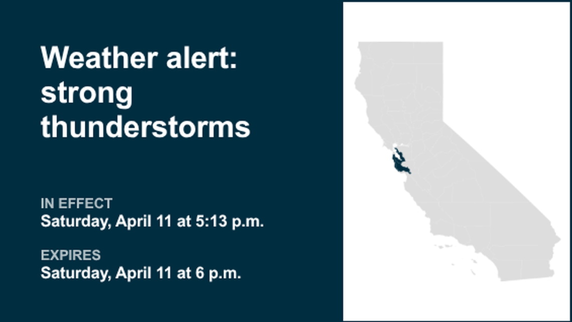 UPDATE: Thunderstorms with pea-sized hail in Northern California Sunday 
