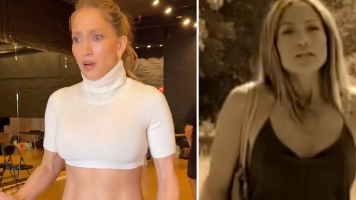 Jennifer Lopez Flaunts Chiseled Abs in Her Iconic 'Ain't It Funny' Video Jeans 