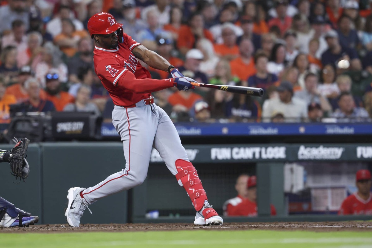  Los Angeles Angels right fielder Jorge Soler (12). © Troy Taormina-Imagn Images