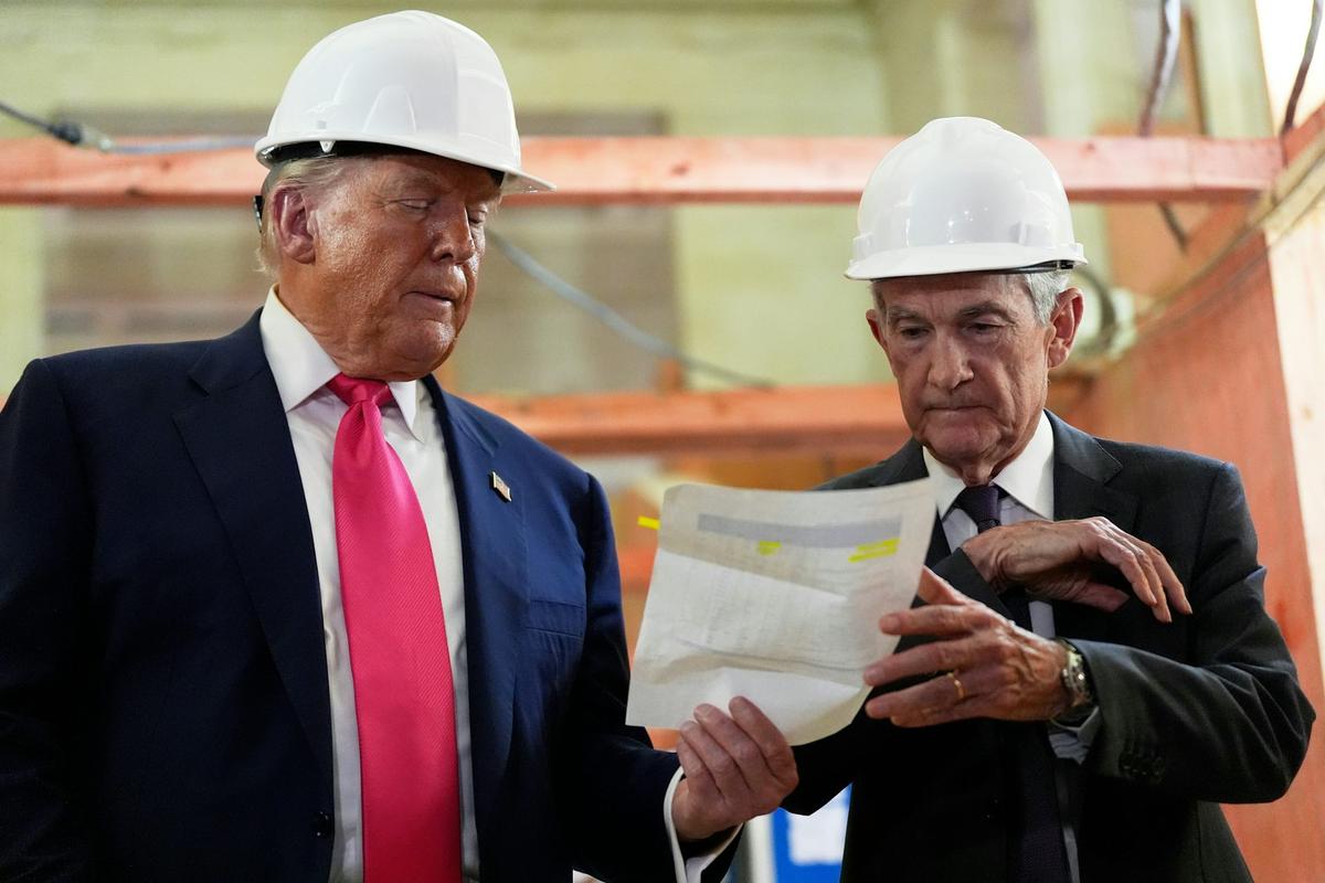  In 2025, President Donald Trump ramped up pressure on Federal Reserve Chair Jerome Powell to cut interest rates and attacked the Fed for construction cost overruns at its Washington headquarters. AP Photo/Julia Demaree Nikhinson 