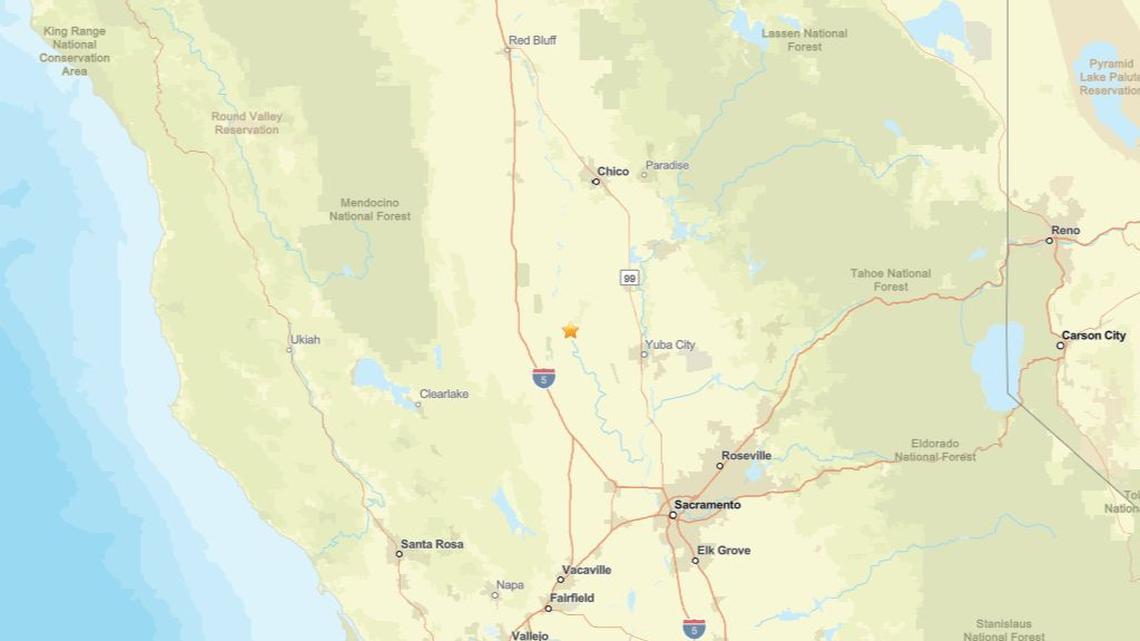 March 17: Earthquake of 3.3 magnitude registered close to Colusa, CA 