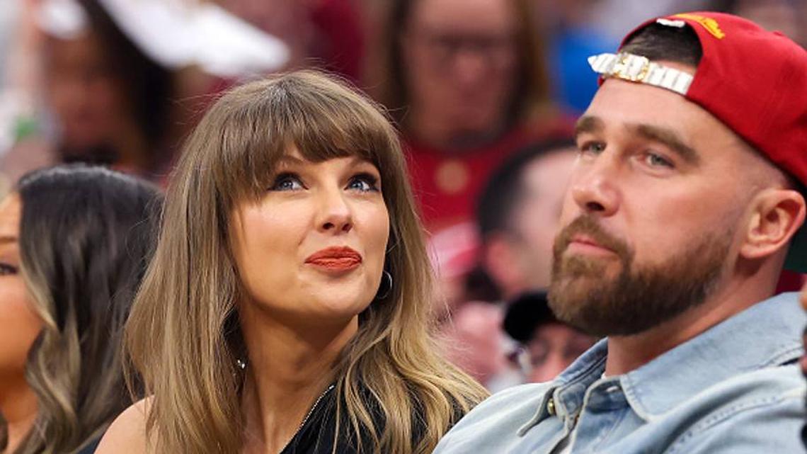 Taylor Swift and Travis Kelce Sat Courtside For Cavs-Knicks, But Didn't Wear Their Playoff T-Shirts