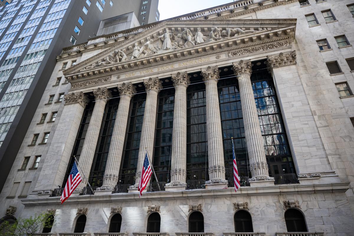  A view of the New York Stock Exchange in New York City on April 27, 2026. 