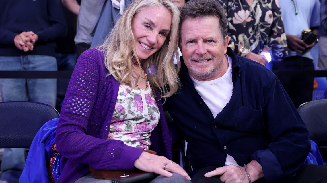 Michael J. Fox Makes Rare Appearance With Wife at Game 4 of NBA Finals  