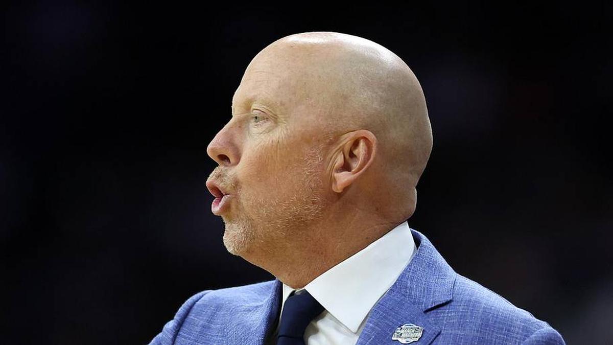  Mar 20, 2026; Philadelphia, PA, USA; UCLA Bruins head coach Mick Cronin reacts in the first half during a first round game of the men's 2026 NCAA Tournament at Xfinity Mobile Arena. Mandatory Credit: Bill Streicher-Imagn Images | Bill Streicher-Imagn Images 