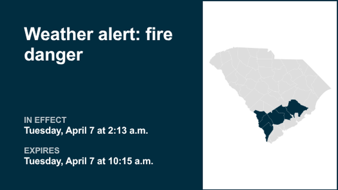 UPDATE: Prepare for fire danger in Lowcountry until Tuesday evening 