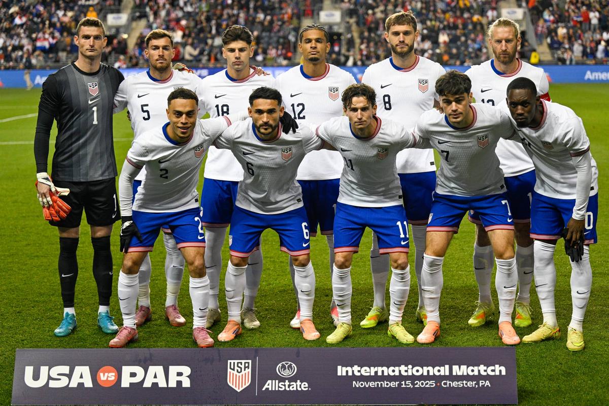  The USMNT before the international friendly match against Paraguay Men's national team and on November 15th, 2025. Photo by Terence Lewis/Icon Sportswire via Getty Images