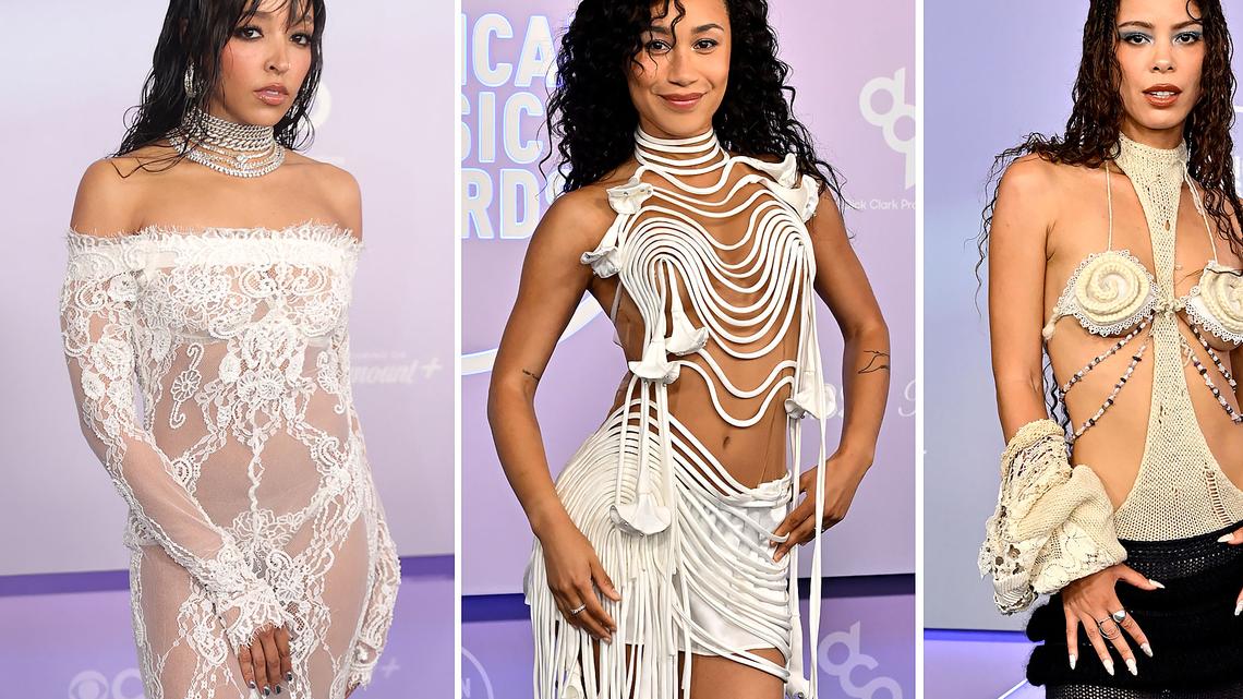Sexiest Naked Dresses at 2026 AMAs Including Tinashe and More 