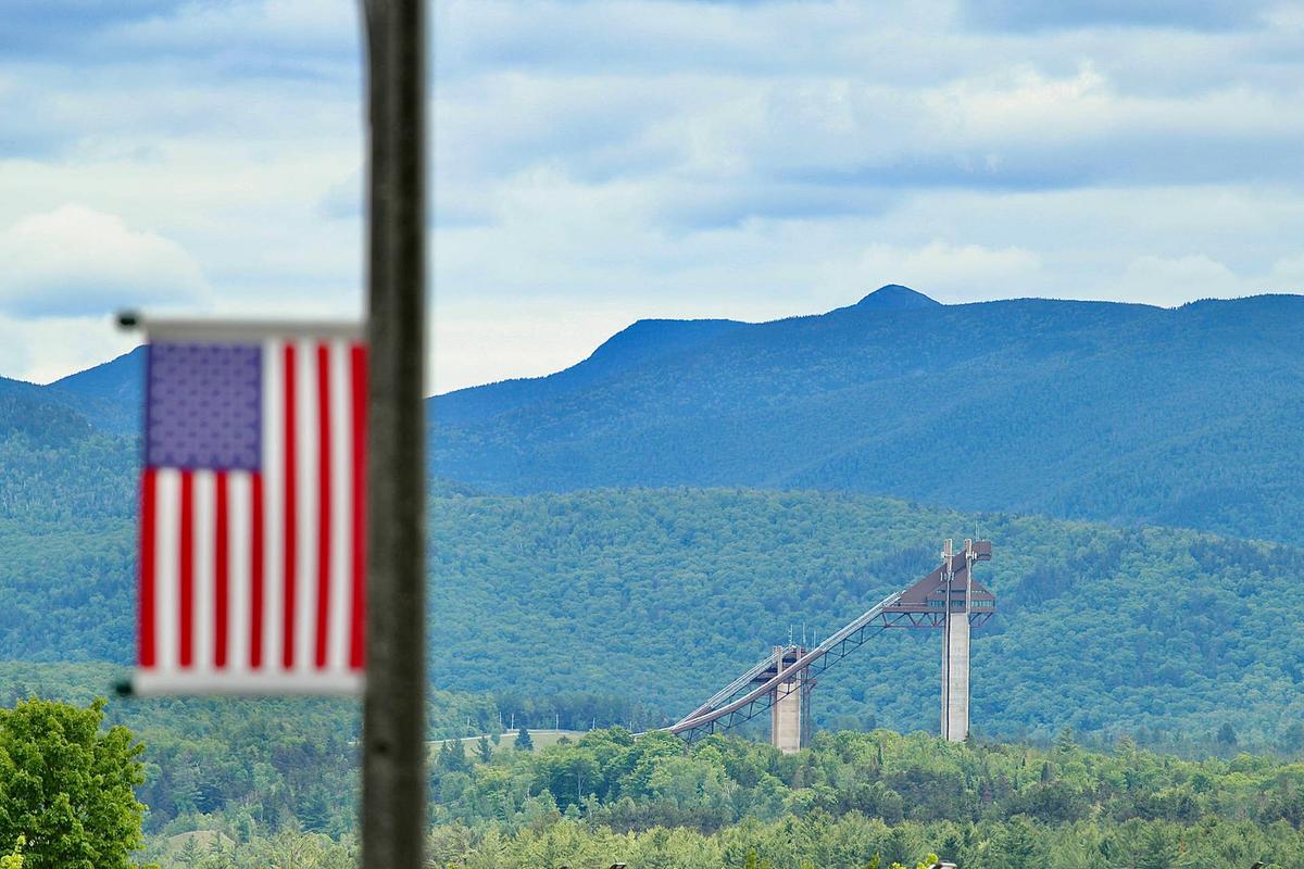  Lake Placid's towering ski jump, a lasting monument to the 1980 games.
