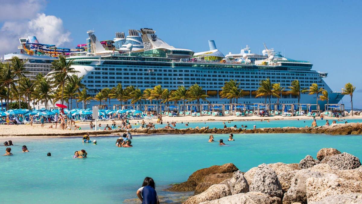  Royal Caribbean passengers will be able to enjoy the beaches, pools, and attractions at CocoCay on May 12, but will only be able to order alcohol on board their ship. 