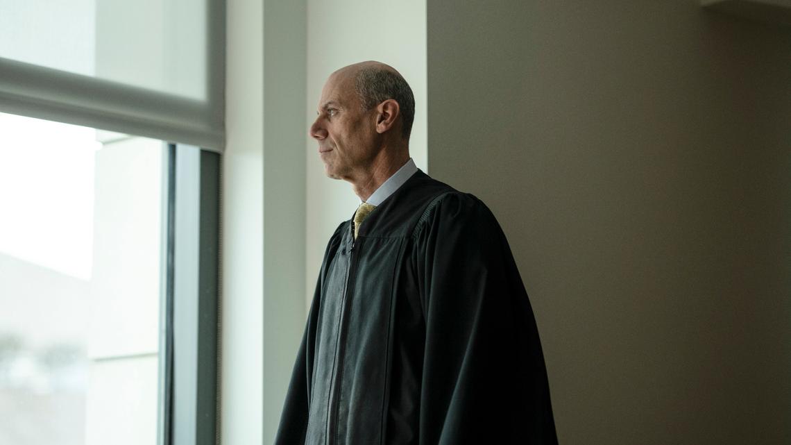 Judge James Boasberg in his chambers at the U.S. District Court for the District of Columbia in Washington, March 13, 2023. Boasberg said top officials, including the defense secretary, the national security adviser and the secretary of state, must preserve the messages they exchanged. (Erin Schaff/The New York Times)