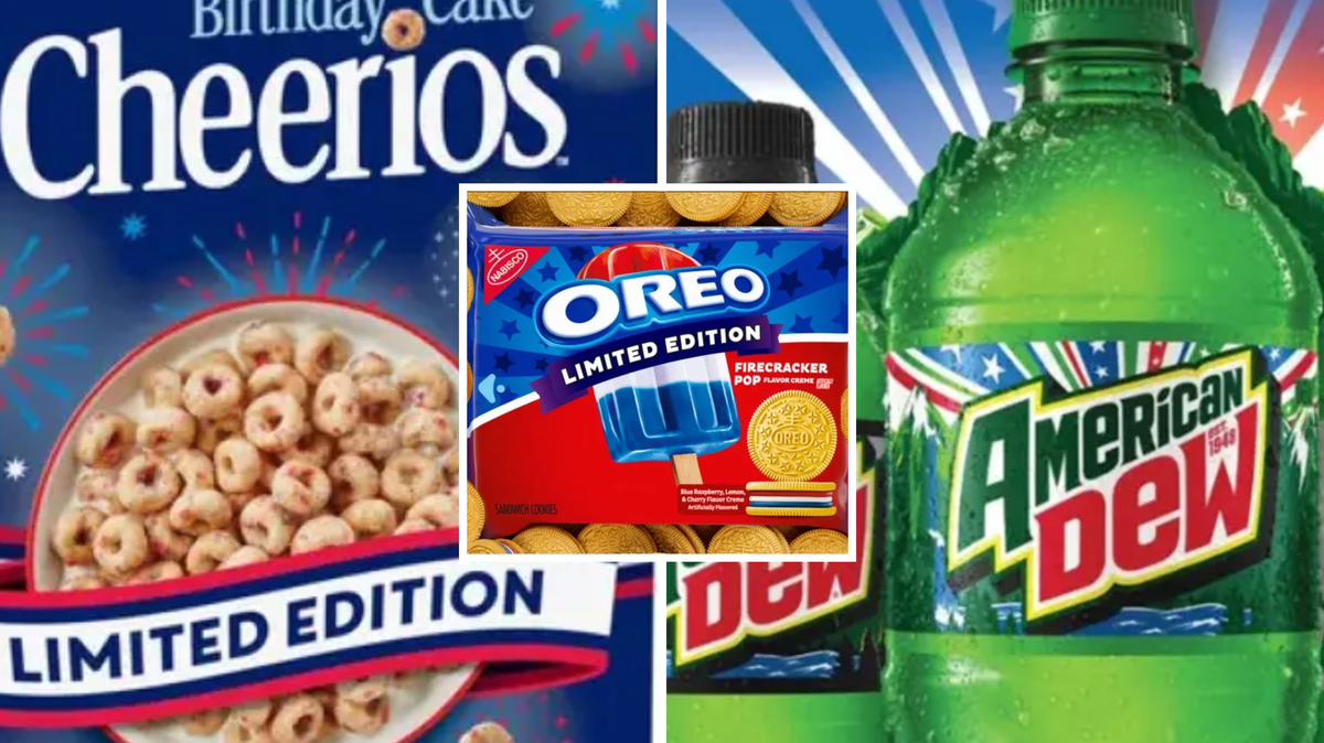 Composite image showing some of the re-branded products. 