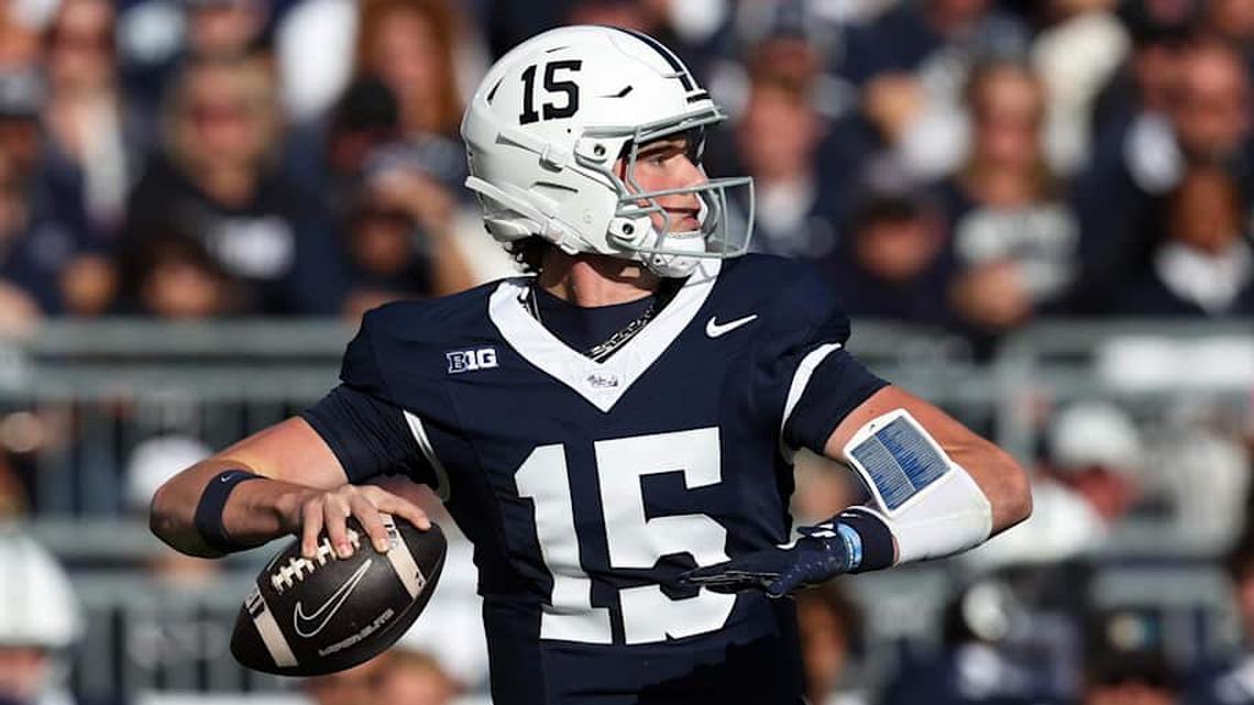  Penn State quarterback Drew Allar struggled to put the pieces together this season for the Nittany Lions. | Matthew O'Haren-Imagn Images 
