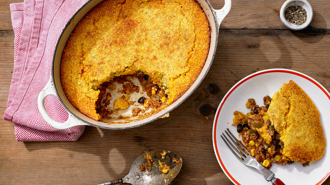 Cowboy Casserole Is Our New Favorite Way To Eat Chili and Cornbread