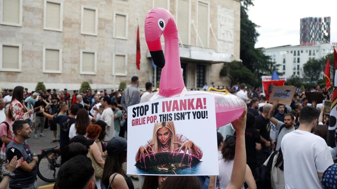 Albanians protest $1.6B Jared Kushner-backed resort in protected area 
