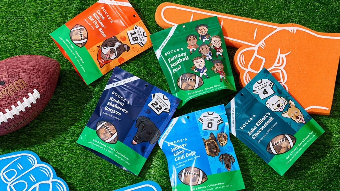 Bocce's and the NFLPA Are Back With Limited-Edition Dog Treats Inspired by NFL Stars and Their Real-Life Pups 