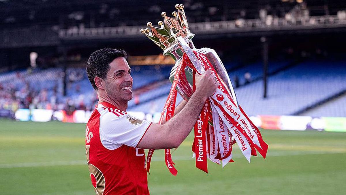  Mikel Arteta's project finally ended in the Premier League title in 2025–26. | Sebastian Frej/Getty Images 