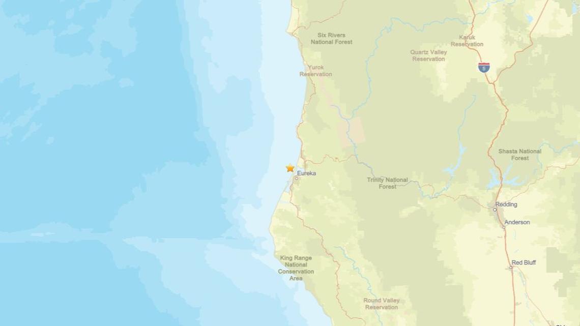 March 12: Earthquake measuring 2.2 shakes region near Eureka, CA 
