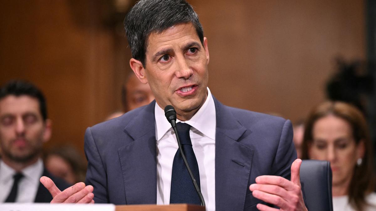 Kevin Warsh, nominee for U.S. Federal Reserve chair, testifies during a Senate Banking Committee hearing on his nomination on Capitol Hill in Washington, D.C., on April 21, 2026. The Senate confirmed Warsh on Wednesday to become chairman of the Federal Reserve for a four-year term. (Mandel Ngan/AFP/Getty Images/TNS)