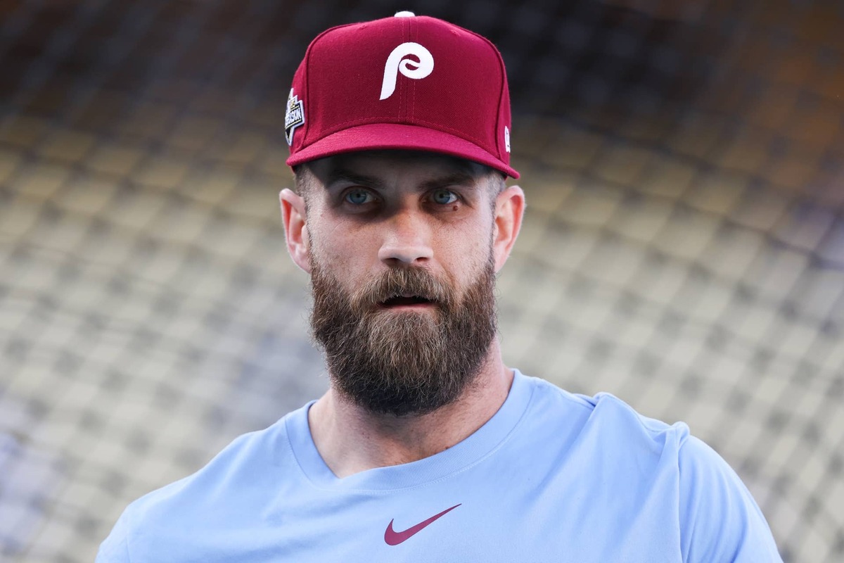  Philadelphia Phillies first baseman Bryce Harper (3). © Kiyoshi Mio-Imagn Images
