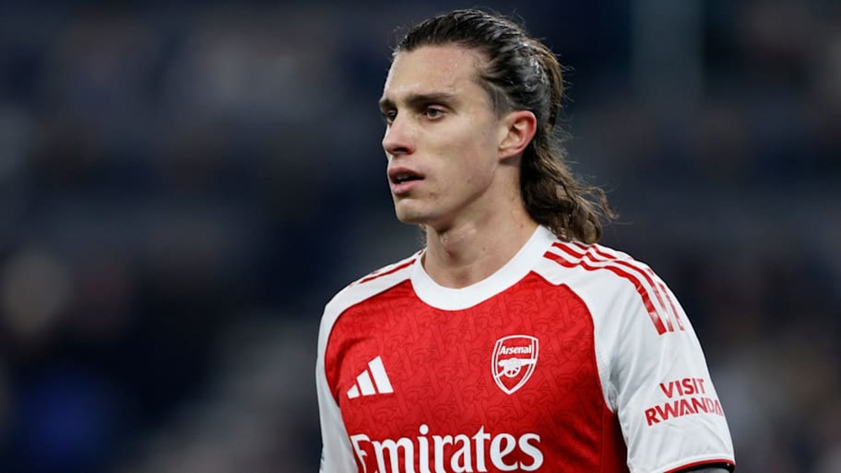  Riccardo Calafiori impressed at Arsenal during their title-winning season. | Richard Sellers/Sportsphoto/Allstar/Getty Images 