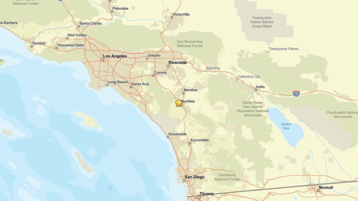 Earthquake measuring 2.1 struck area near Murrieta, CA on Aug. 9 
