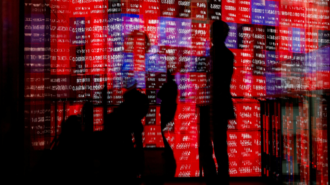 Oil eases, bringing some respite to stocks and battered bonds