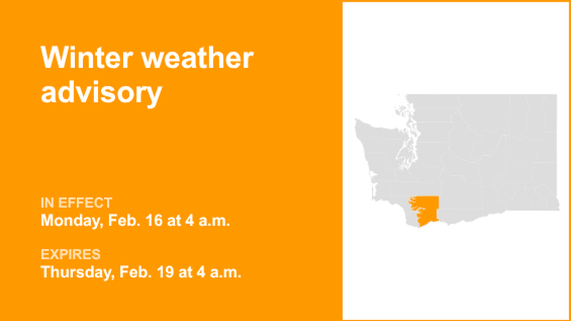UPDATE: South Cascades placed under a winter weather advisory until Thursday evening 