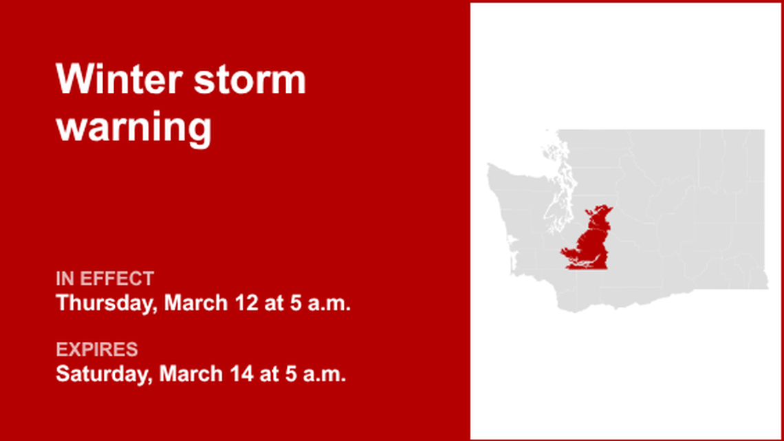 UPDATE: The current winter storm warning will expire at 11 a.m. 