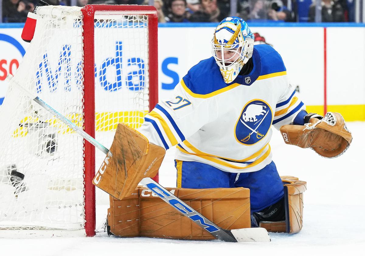  Devon Levi Appears To Be The Odd Man Out In Buffalo's Crowded Goalie Situation 