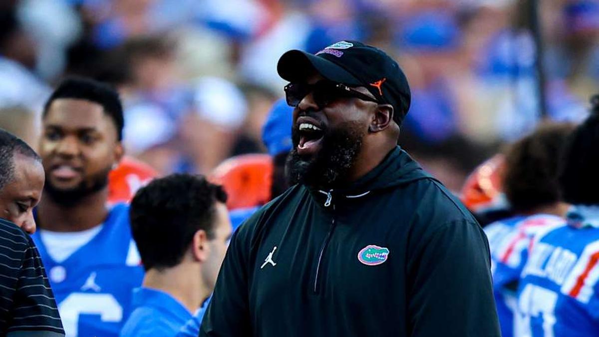  Florida Gators defensive line coach Gerald Chatman. | Kyle Lander / Florida Gators on SI 