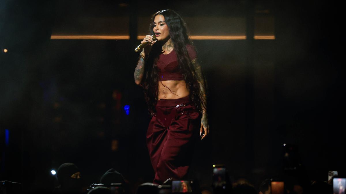 Kehlani performs during the Big Game Block Party on East Santa Clara Street near City Hall in downtown San Jose, Calif., on Friday, Feb. 7, 2026. (Shae Hammond/Bay Area News Group)