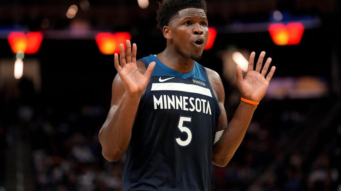 Anthony Edwards out for Wolves' matchup with Suns 