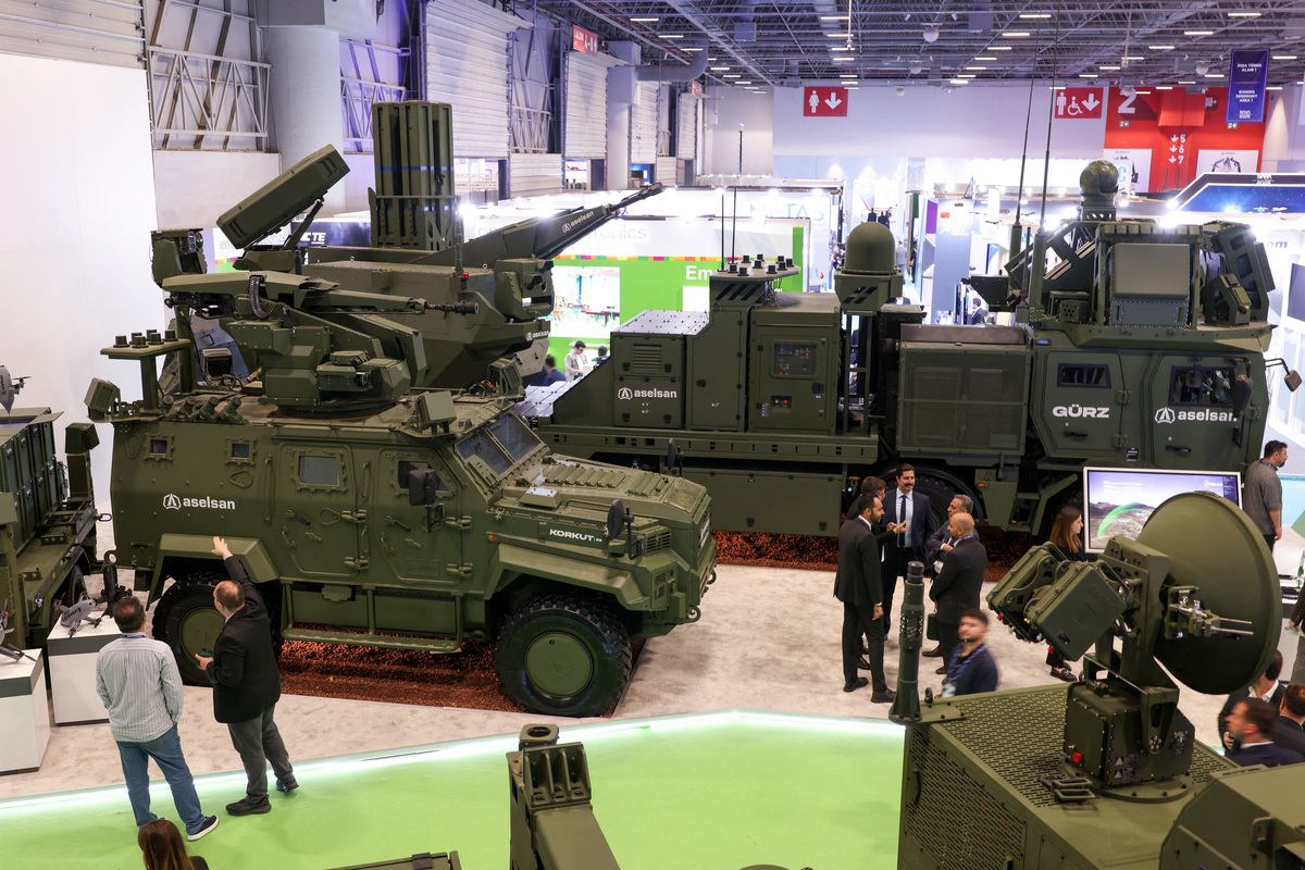 Aselsan air defence systems are displayed at the SAHA 2026 International Defence and Aerospace Exhibition in Istanbul, Turkey, May 8, 2026. REUTERS/Murad Sezer