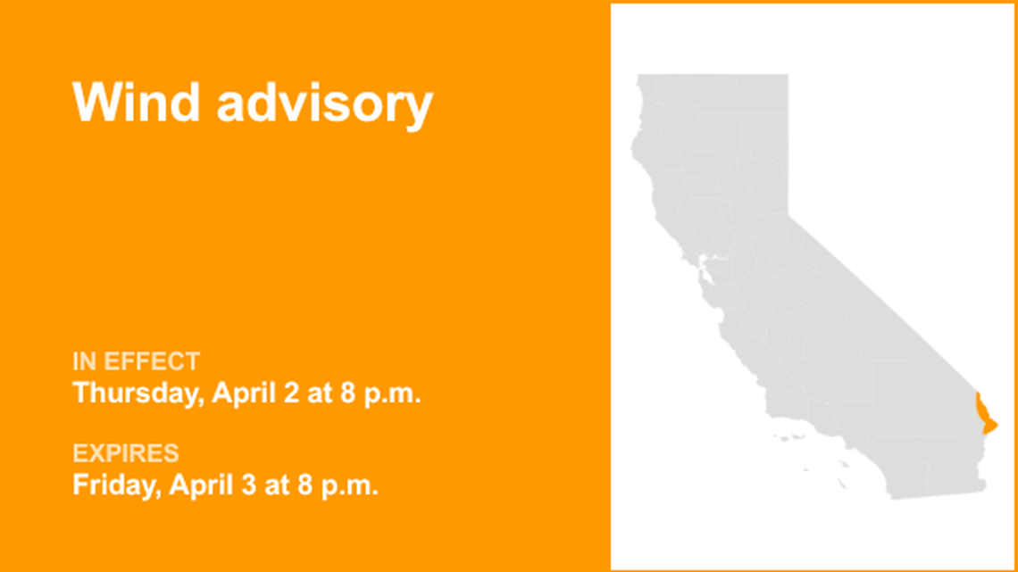 Wind advisory issued for San Bernardino County-Upper Colorado River Valley until Friday evening 