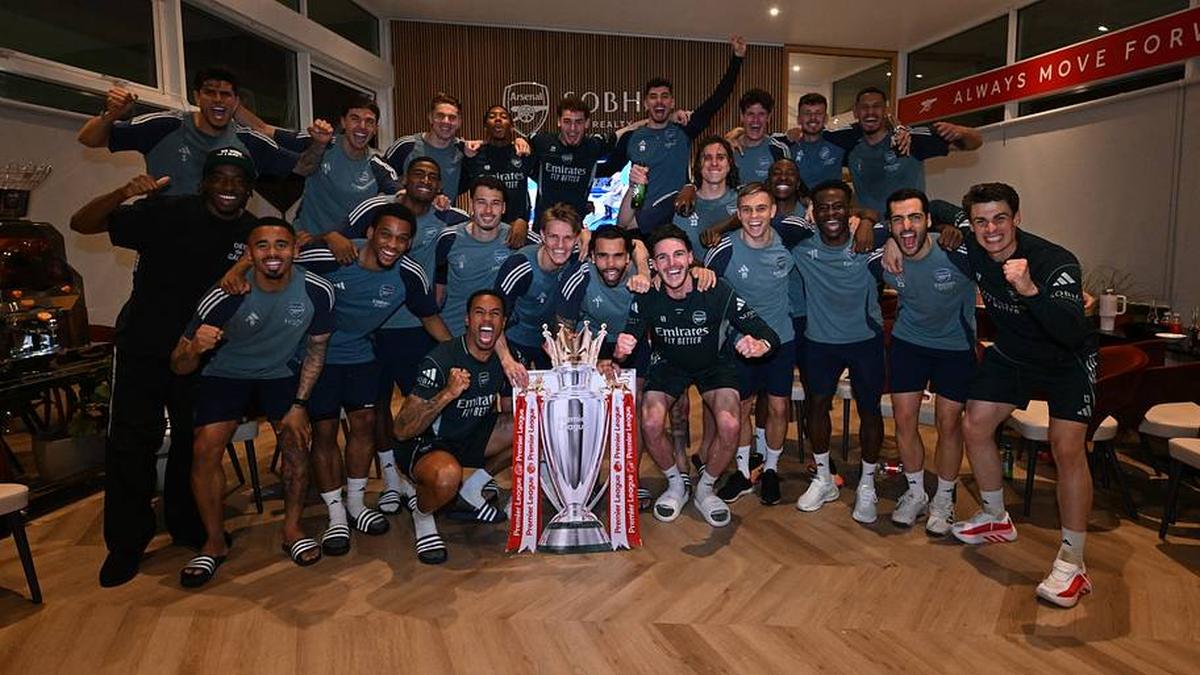  Arsenal will get their hands on the real Premier League trophy. | Stuart MacFarlane/Arsenal FC/Getty Images 