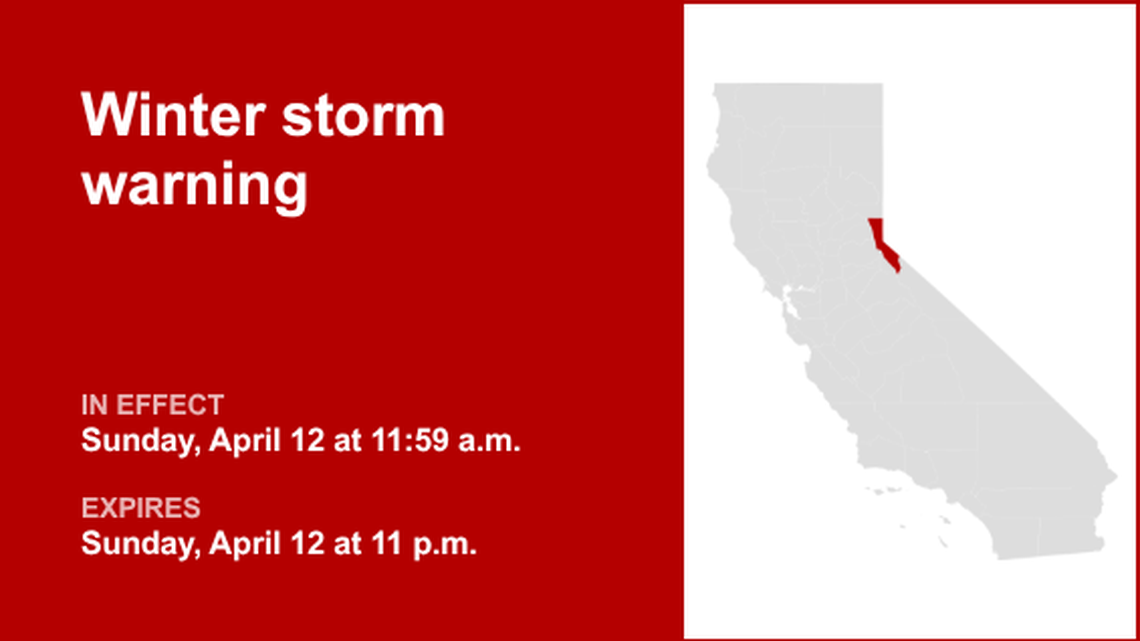 Lake Tahoe placed under a winter storm warning until Sunday night, says the NWS 