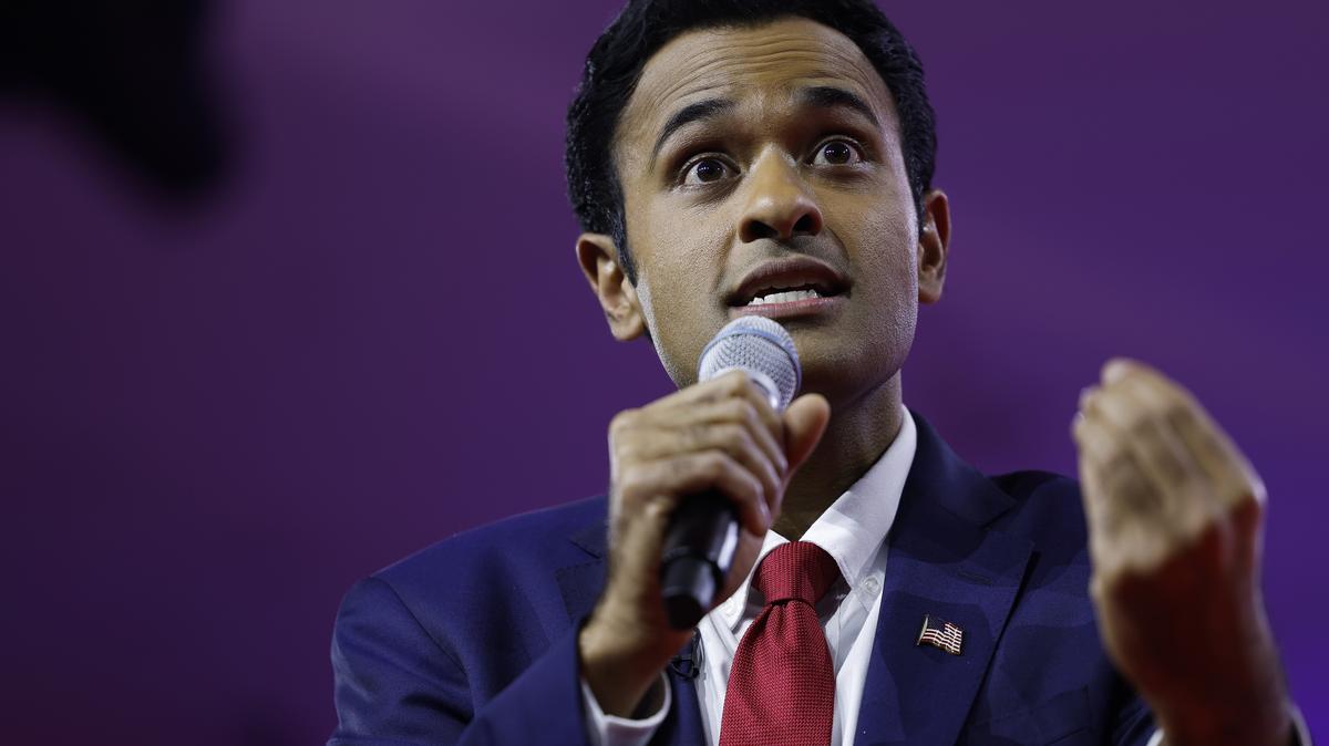 Vivek Ramaswamy, shown on March 3, 2023, won Ohio’s Republican gubernatorial primary on Tuesday. He will face Democrat Amy Acton, a doctor who was term-limited Republican Gov. Mike DeWine’s health director during the COVID-19 pandemic.