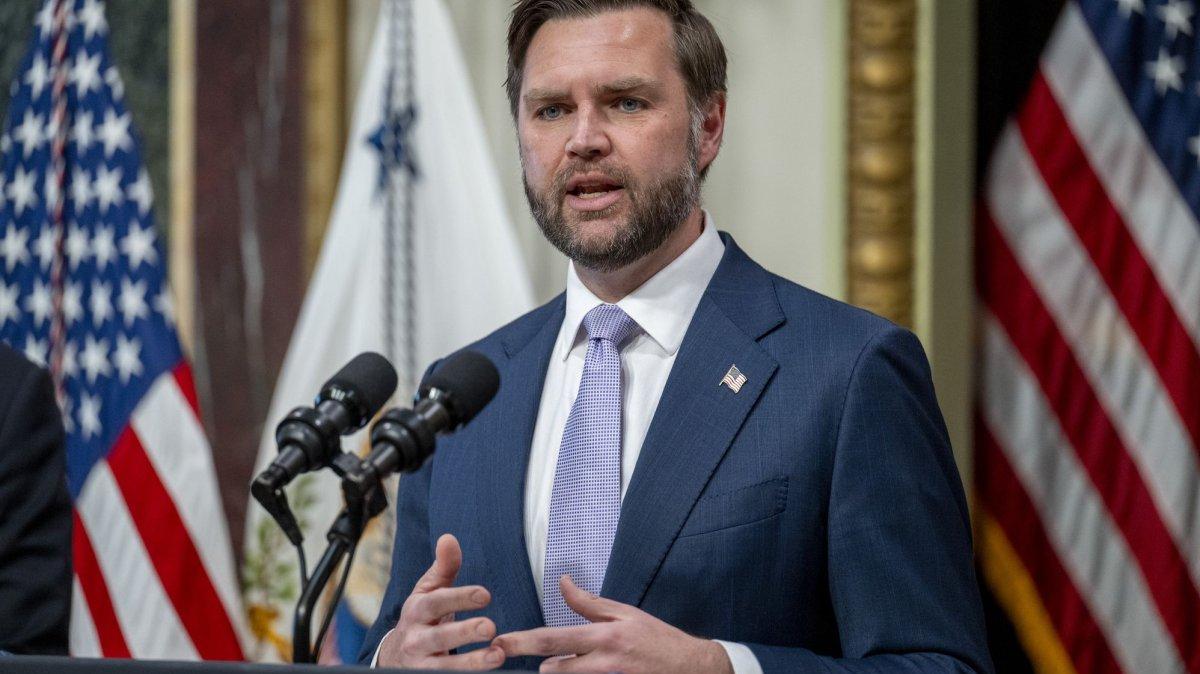 Vice President JD Vance, shown on Wednesday in Washington announcing a new anti-fraud crackdown, blasted Democrats as poor stewards of the taxpayers' dollars during an appearance Thursday in Maine. Photo by Daniel Heuer/UPI