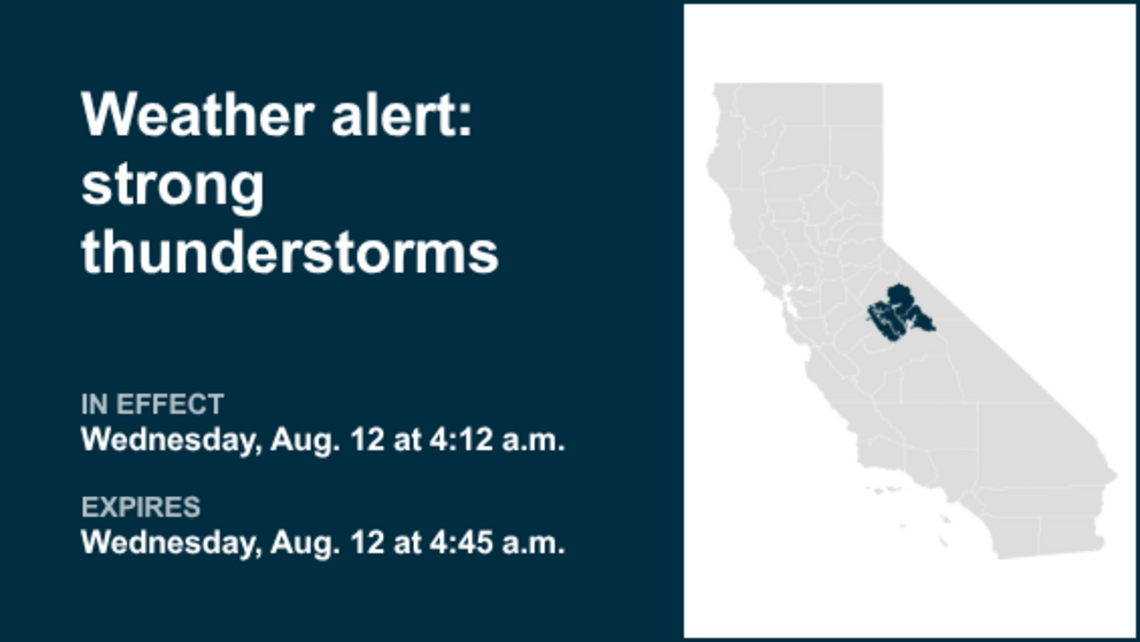 UPDATE: Weather alert for High Sierra Wednesday morning, says the NWS 