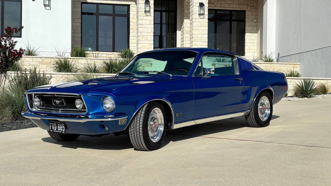 1968 Ford Mustang GT Fastback for Sale With 34,000 Miles Shown