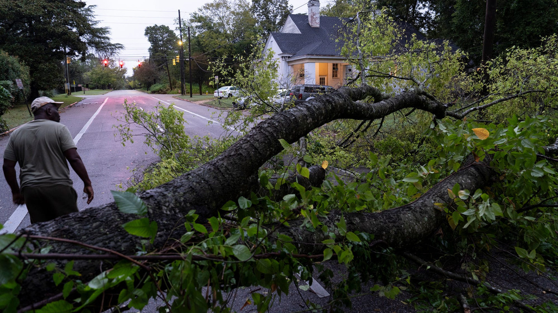 Hurricane Isaias downs trees, power lines across central Alabama